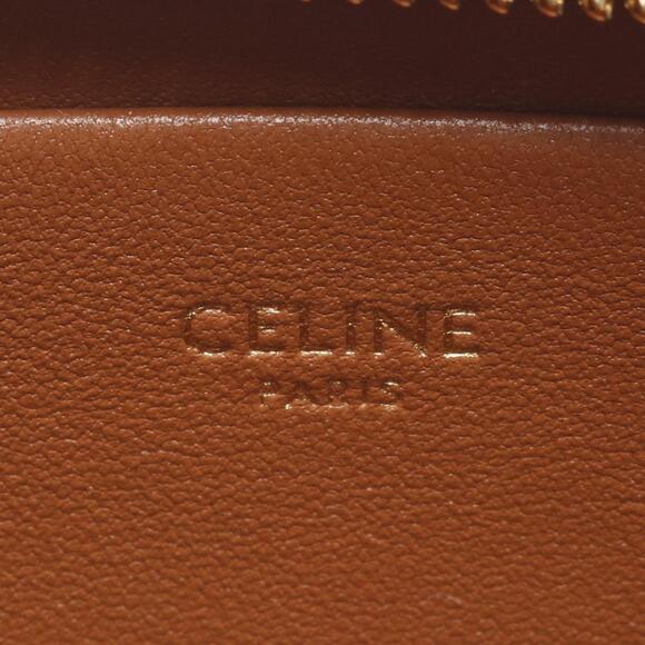 Celine TILLY Triomphe Shoulder Bag canvas leather brown - Picture 4 of 5